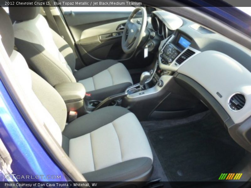 Blue Topaz Metallic / Jet Black/Medium Titanium 2012 Chevrolet Cruze LS