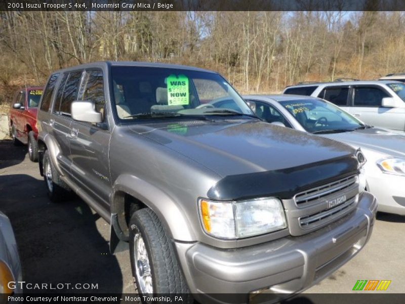 Moonmist Gray Mica / Beige 2001 Isuzu Trooper S 4x4