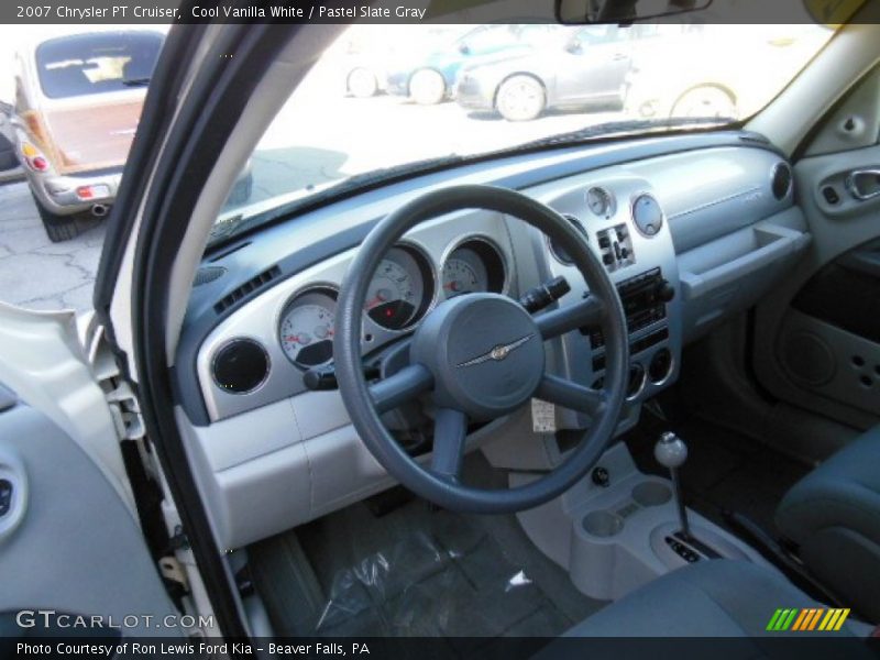 Cool Vanilla White / Pastel Slate Gray 2007 Chrysler PT Cruiser