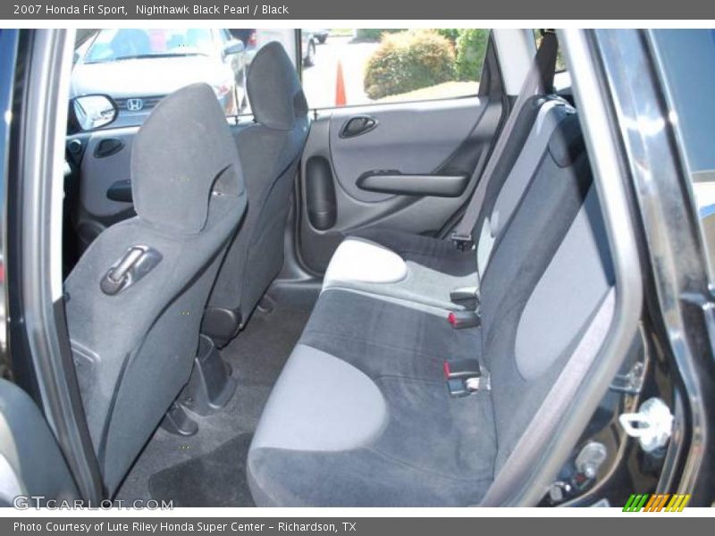 Nighthawk Black Pearl / Black 2007 Honda Fit Sport