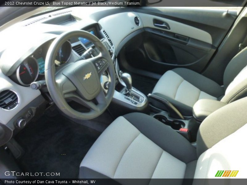 Blue Topaz Metallic / Jet Black/Medium Titanium 2012 Chevrolet Cruze LS