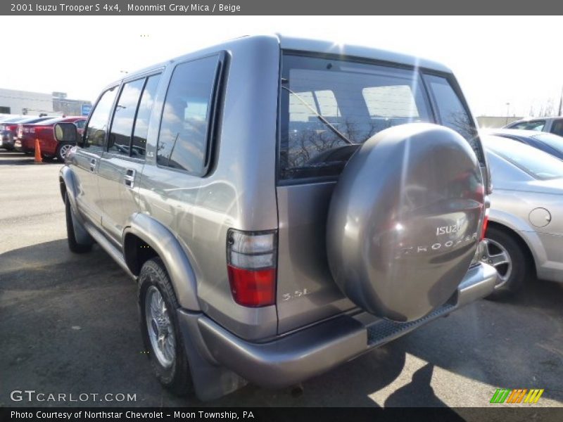 Moonmist Gray Mica / Beige 2001 Isuzu Trooper S 4x4