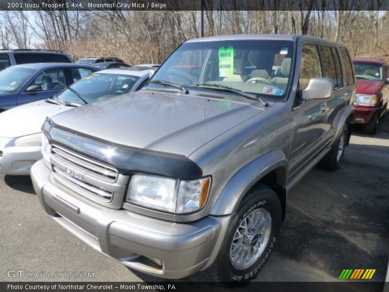 Moonmist Gray Mica / Beige 2001 Isuzu Trooper S 4x4