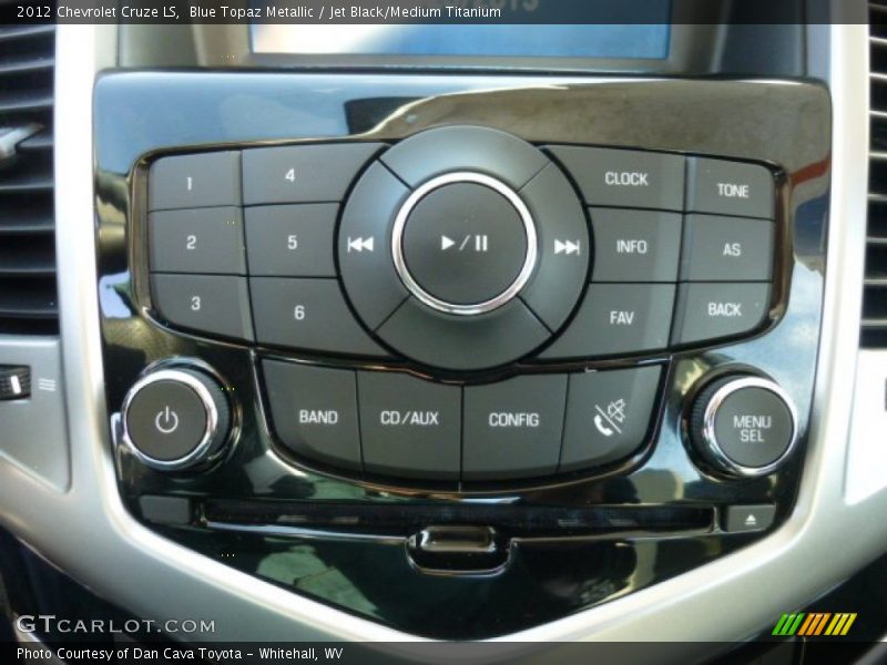 Blue Topaz Metallic / Jet Black/Medium Titanium 2012 Chevrolet Cruze LS