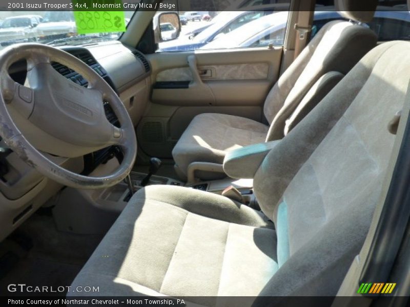 Moonmist Gray Mica / Beige 2001 Isuzu Trooper S 4x4