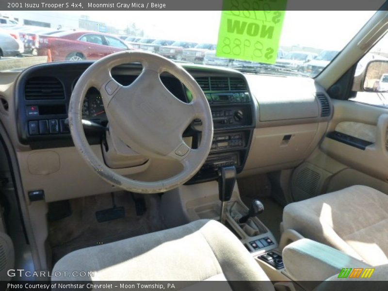 Moonmist Gray Mica / Beige 2001 Isuzu Trooper S 4x4
