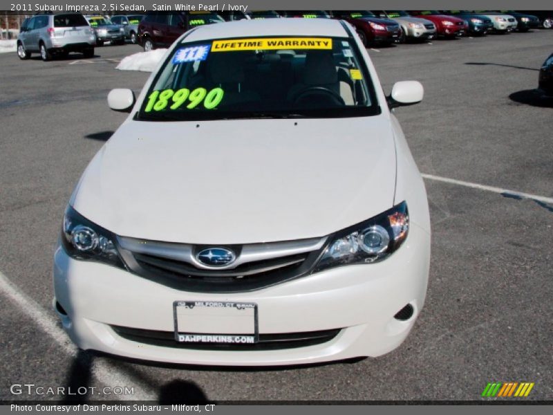 Satin White Pearl / Ivory 2011 Subaru Impreza 2.5i Sedan