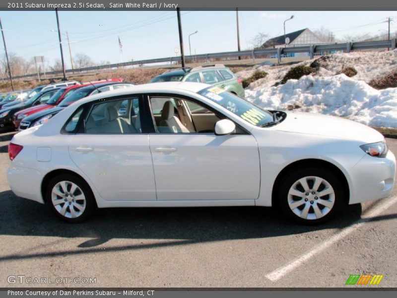 Satin White Pearl / Ivory 2011 Subaru Impreza 2.5i Sedan