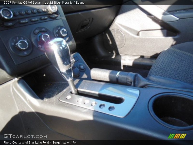 Liquid Silver Metallic / Ebony 2007 Pontiac G6 V6 Sedan