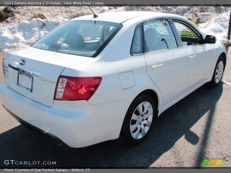 Satin White Pearl / Ivory 2011 Subaru Impreza 2.5i Sedan