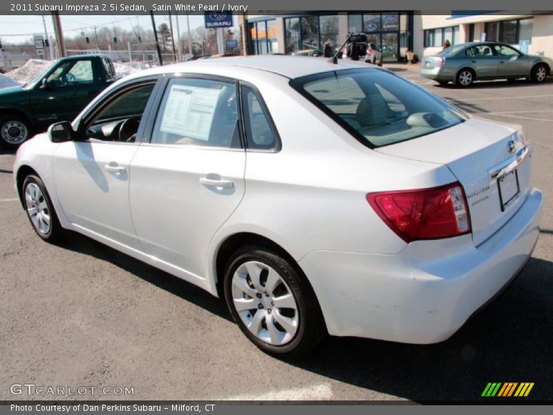 Satin White Pearl / Ivory 2011 Subaru Impreza 2.5i Sedan