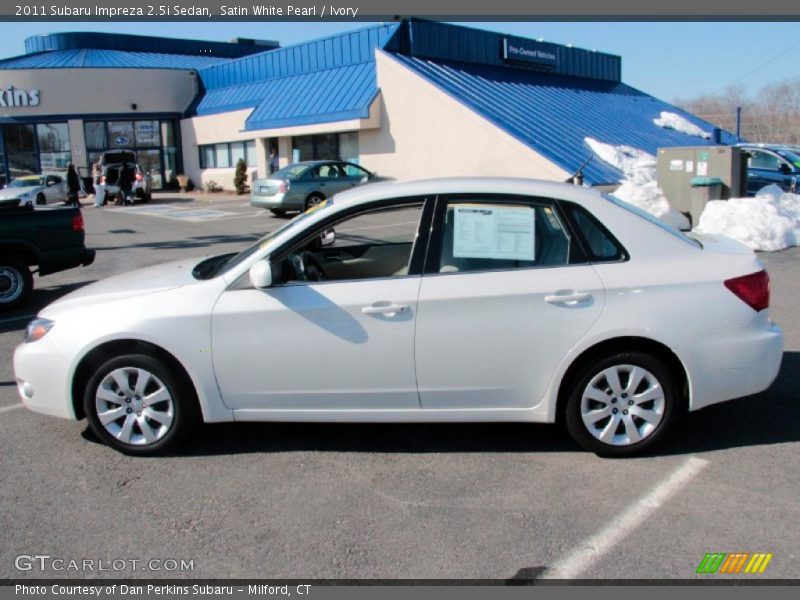 Satin White Pearl / Ivory 2011 Subaru Impreza 2.5i Sedan