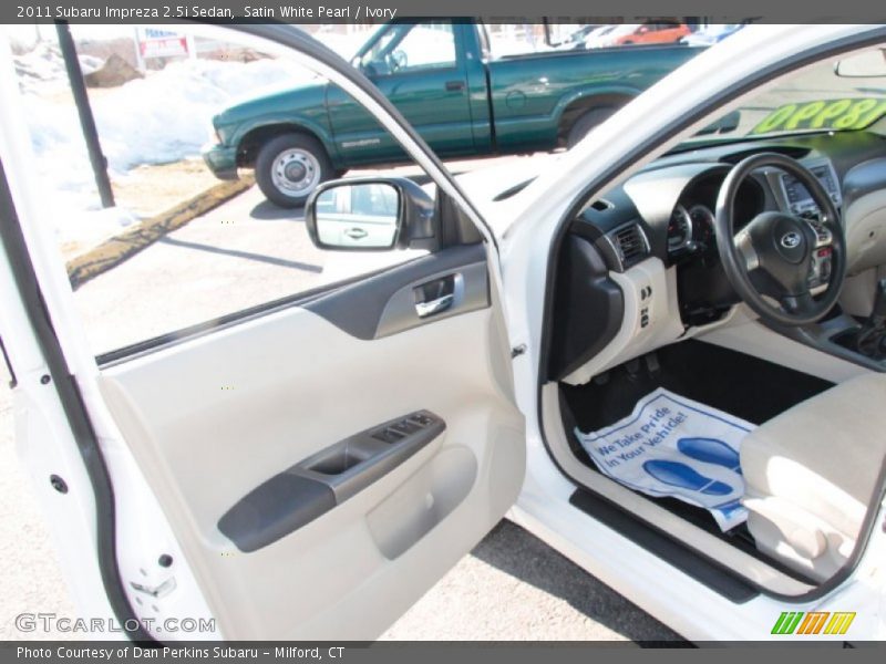 Satin White Pearl / Ivory 2011 Subaru Impreza 2.5i Sedan