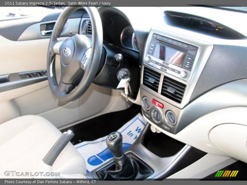 Satin White Pearl / Ivory 2011 Subaru Impreza 2.5i Sedan