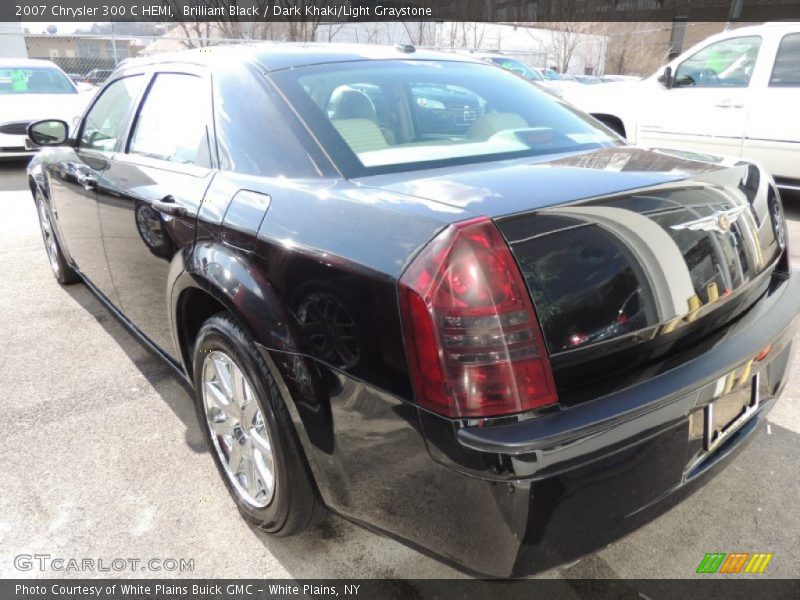 Brilliant Black / Dark Khaki/Light Graystone 2007 Chrysler 300 C HEMI