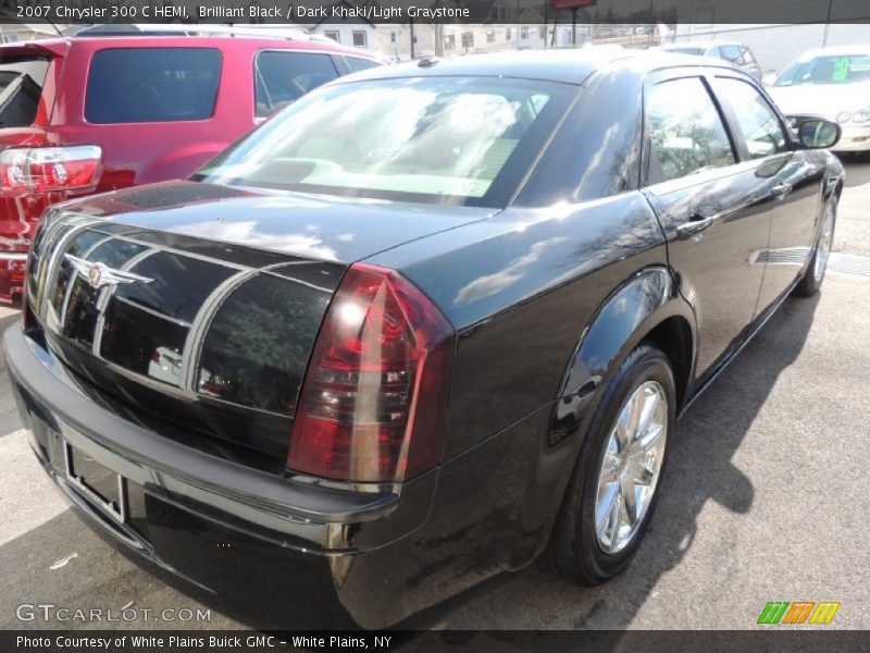 Brilliant Black / Dark Khaki/Light Graystone 2007 Chrysler 300 C HEMI