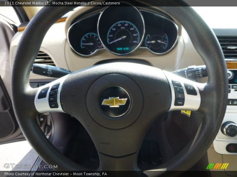 Mocha Steel Metallic / Cocoa/Cashmere 2011 Chevrolet Malibu LT