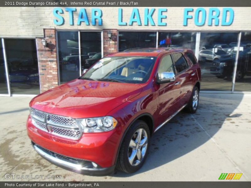 Inferno Red Crystal Pearl / Black/Tan 2011 Dodge Durango Citadel 4x4