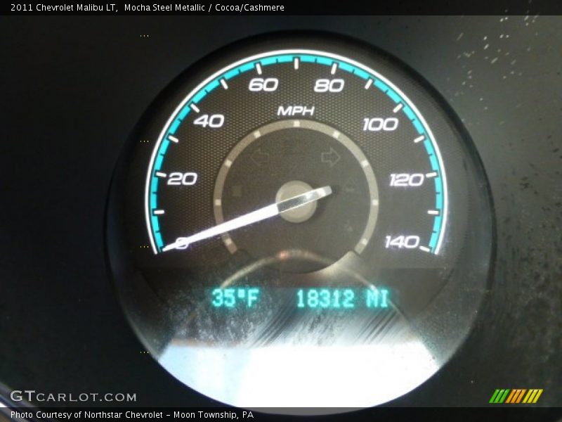 Mocha Steel Metallic / Cocoa/Cashmere 2011 Chevrolet Malibu LT