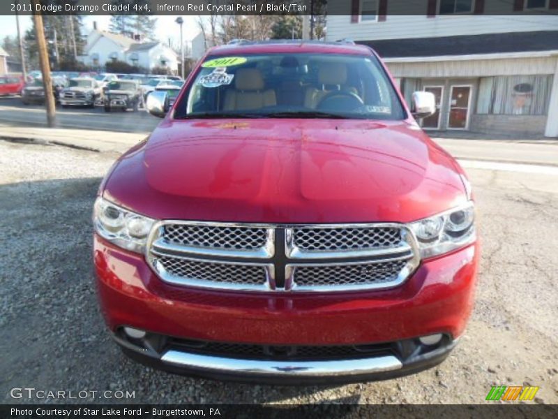 Inferno Red Crystal Pearl / Black/Tan 2011 Dodge Durango Citadel 4x4