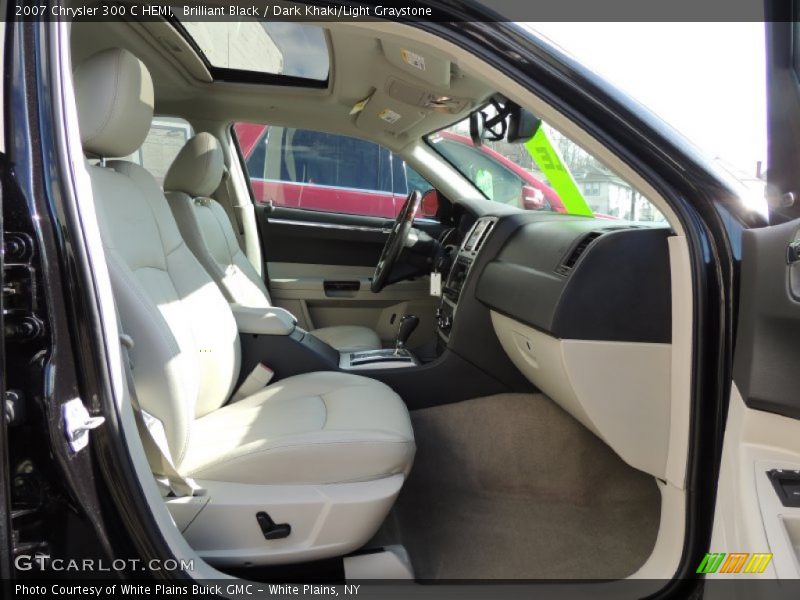 Brilliant Black / Dark Khaki/Light Graystone 2007 Chrysler 300 C HEMI