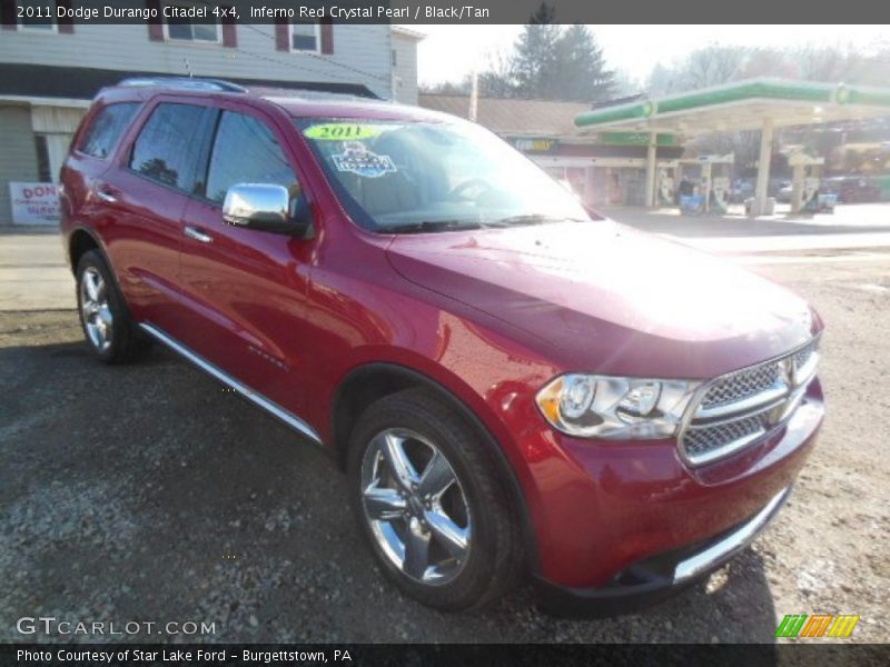 Inferno Red Crystal Pearl / Black/Tan 2011 Dodge Durango Citadel 4x4