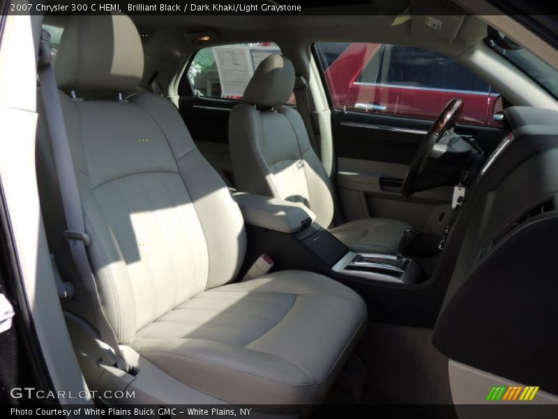 Brilliant Black / Dark Khaki/Light Graystone 2007 Chrysler 300 C HEMI