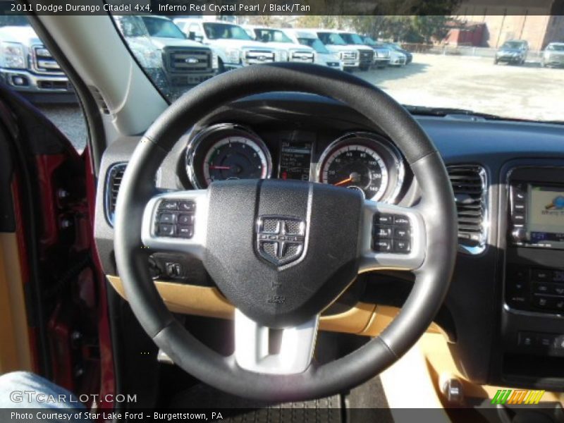 Inferno Red Crystal Pearl / Black/Tan 2011 Dodge Durango Citadel 4x4