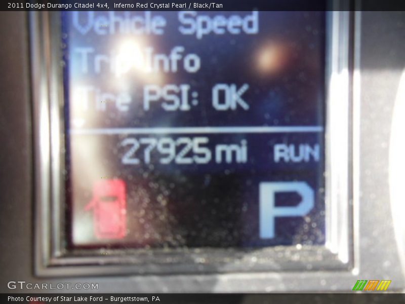 Inferno Red Crystal Pearl / Black/Tan 2011 Dodge Durango Citadel 4x4