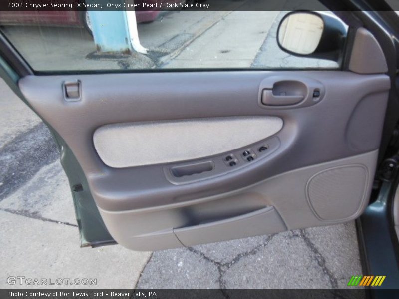 Onyx Green Pearl / Dark Slate Gray 2002 Chrysler Sebring LX Sedan