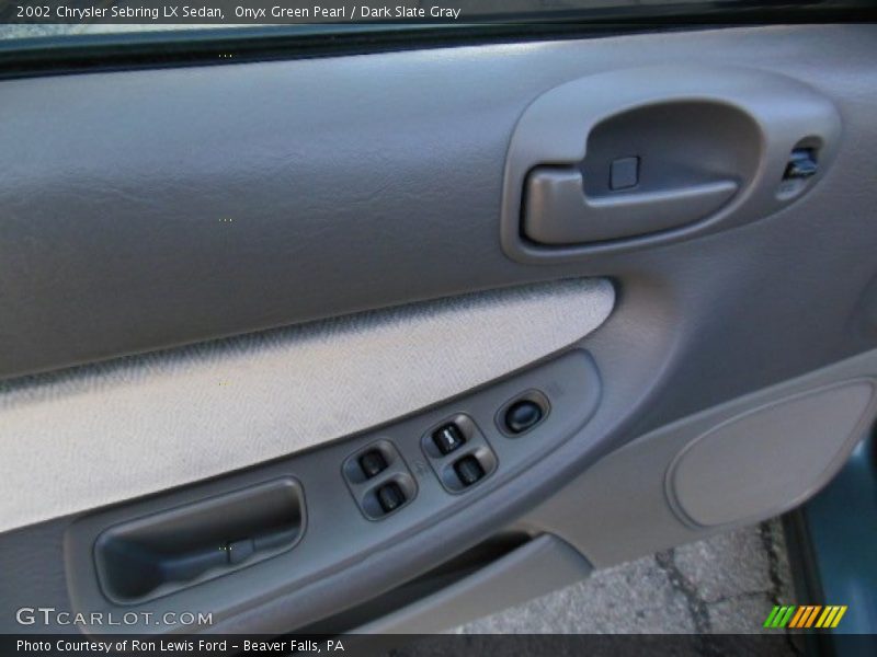 Onyx Green Pearl / Dark Slate Gray 2002 Chrysler Sebring LX Sedan