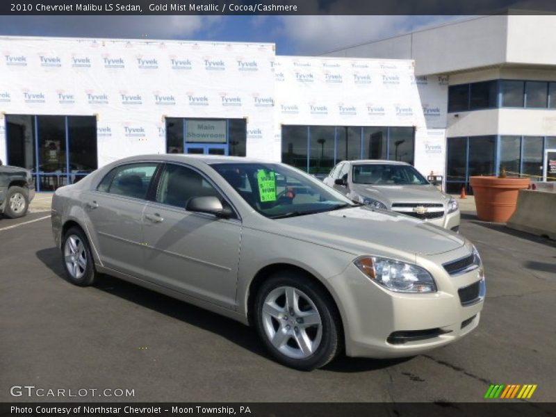 Gold Mist Metallic / Cocoa/Cashmere 2010 Chevrolet Malibu LS Sedan