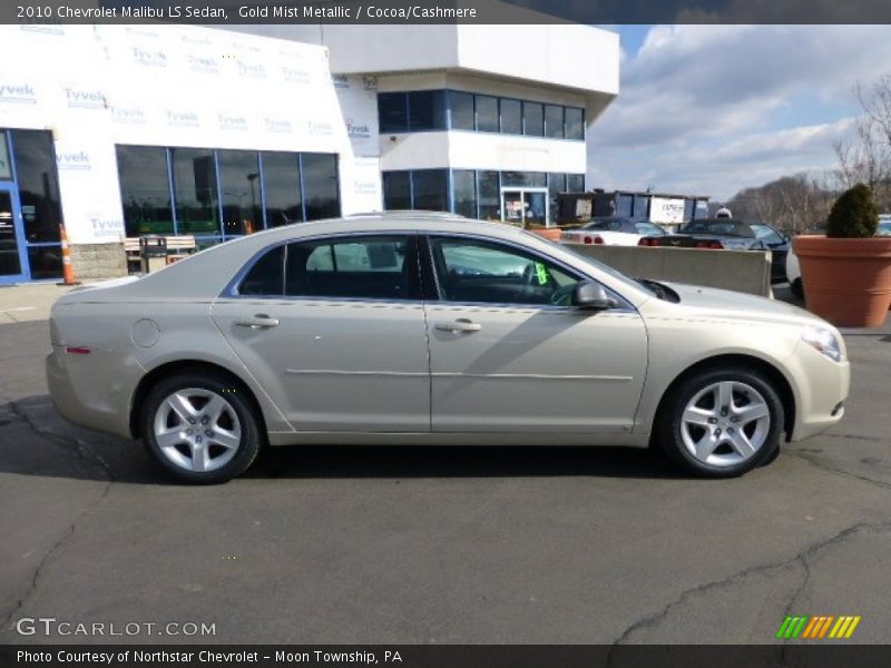 Gold Mist Metallic / Cocoa/Cashmere 2010 Chevrolet Malibu LS Sedan