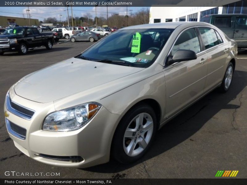 Gold Mist Metallic / Cocoa/Cashmere 2010 Chevrolet Malibu LS Sedan