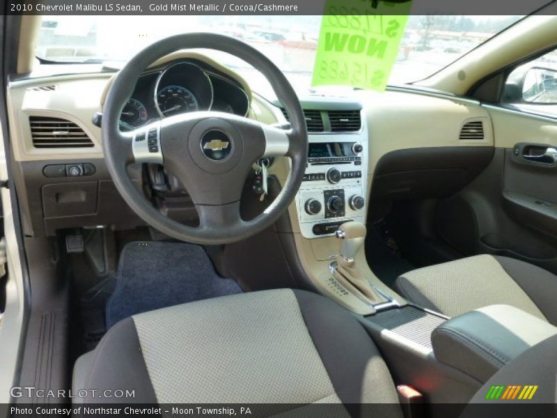 Gold Mist Metallic / Cocoa/Cashmere 2010 Chevrolet Malibu LS Sedan