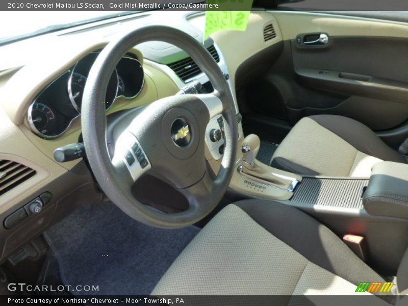 Gold Mist Metallic / Cocoa/Cashmere 2010 Chevrolet Malibu LS Sedan