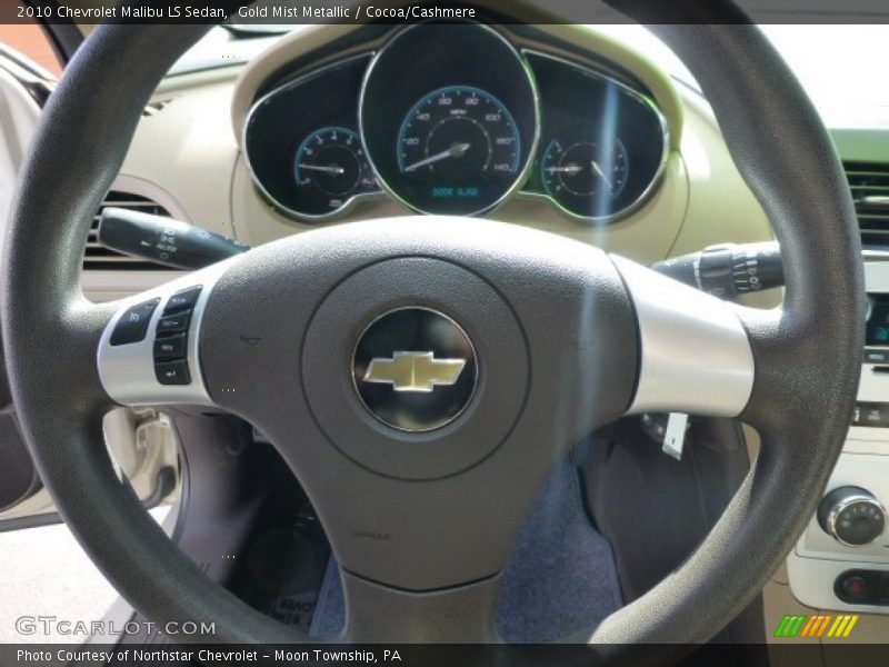 Gold Mist Metallic / Cocoa/Cashmere 2010 Chevrolet Malibu LS Sedan
