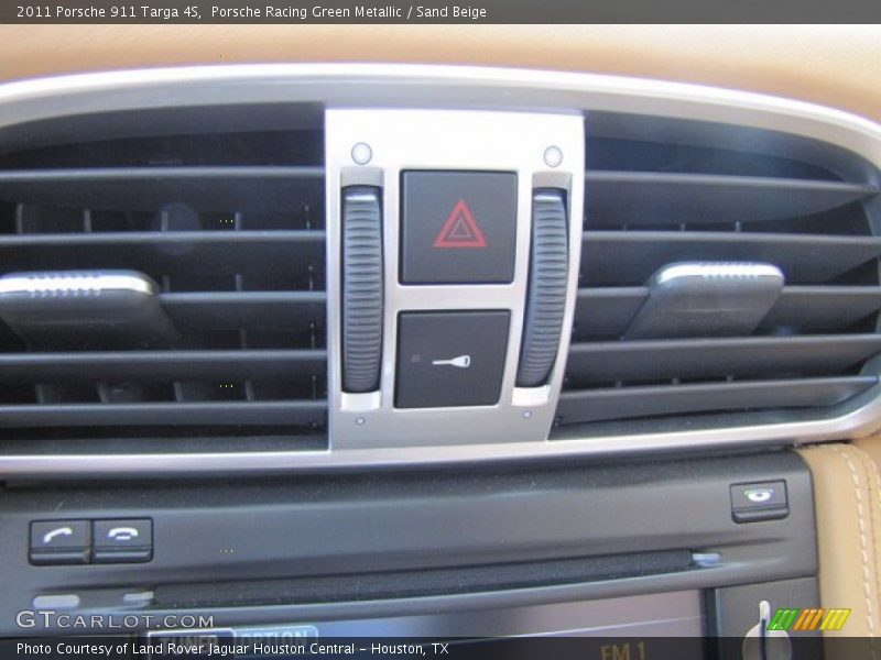 Porsche Racing Green Metallic / Sand Beige 2011 Porsche 911 Targa 4S