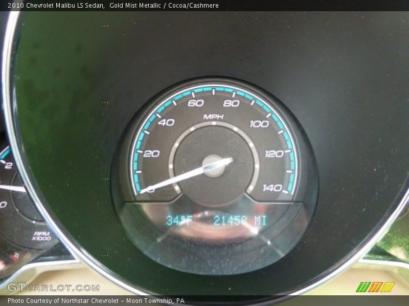 Gold Mist Metallic / Cocoa/Cashmere 2010 Chevrolet Malibu LS Sedan
