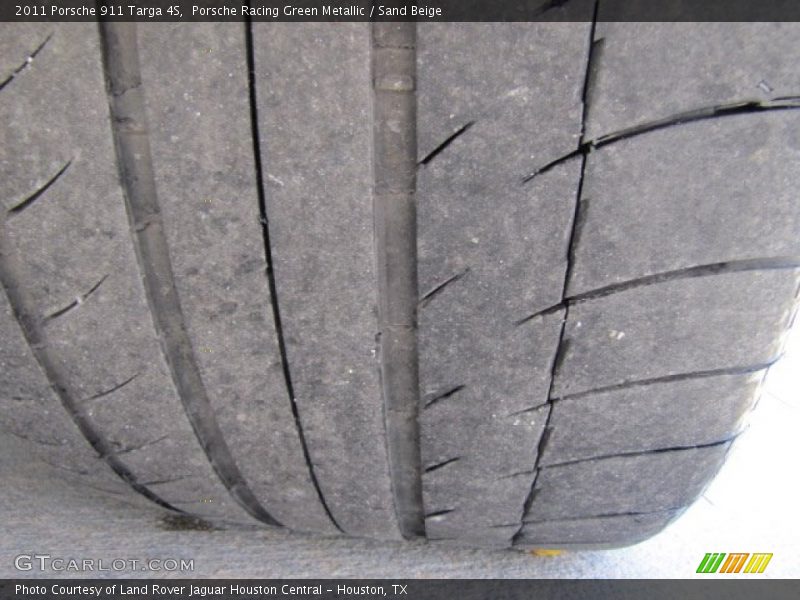 Porsche Racing Green Metallic / Sand Beige 2011 Porsche 911 Targa 4S