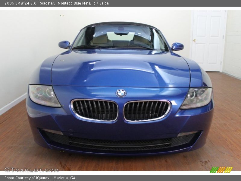Montego Blue Metallic / Beige 2006 BMW Z4 3.0i Roadster