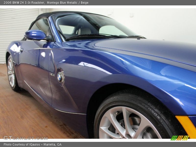 Montego Blue Metallic / Beige 2006 BMW Z4 3.0i Roadster