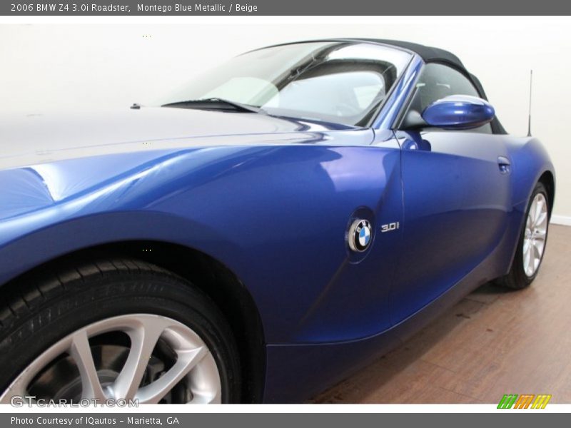 Montego Blue Metallic / Beige 2006 BMW Z4 3.0i Roadster