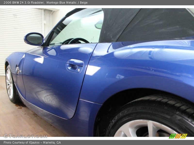 Montego Blue Metallic / Beige 2006 BMW Z4 3.0i Roadster