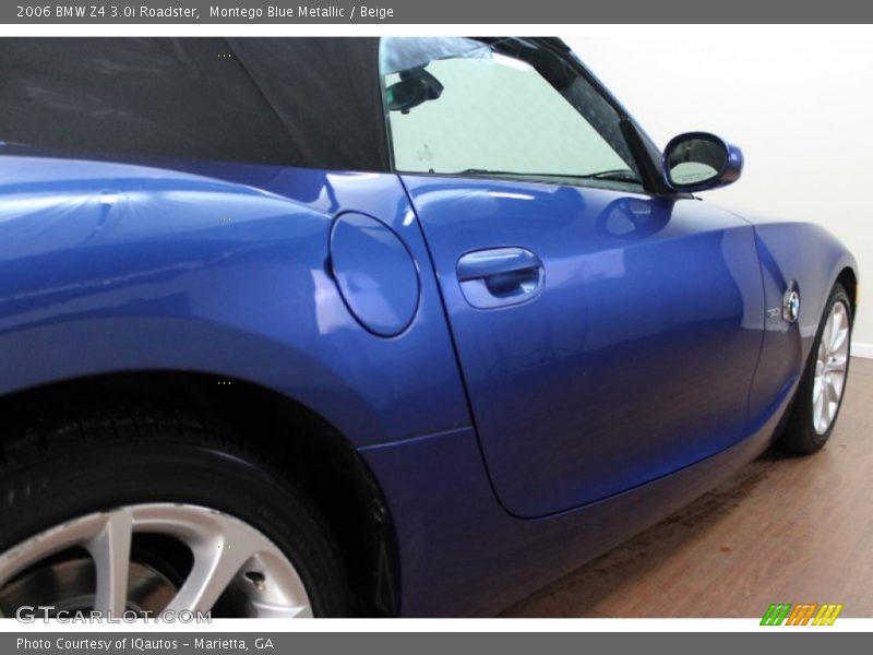 Montego Blue Metallic / Beige 2006 BMW Z4 3.0i Roadster