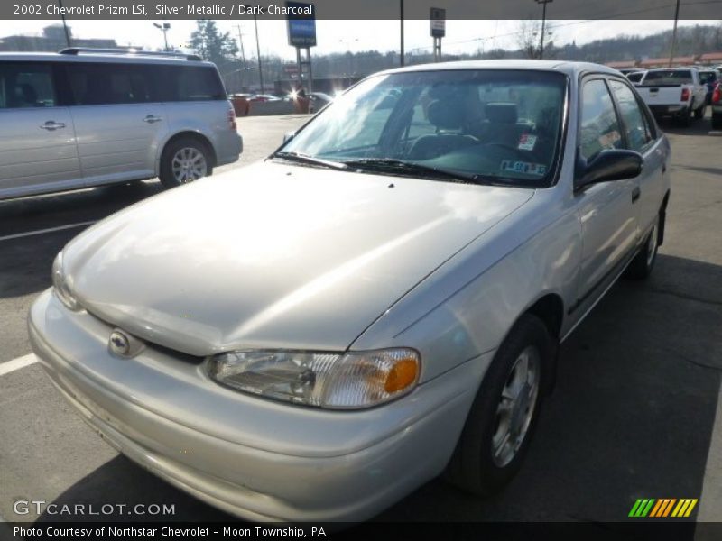 Silver Metallic / Dark Charcoal 2002 Chevrolet Prizm LSi