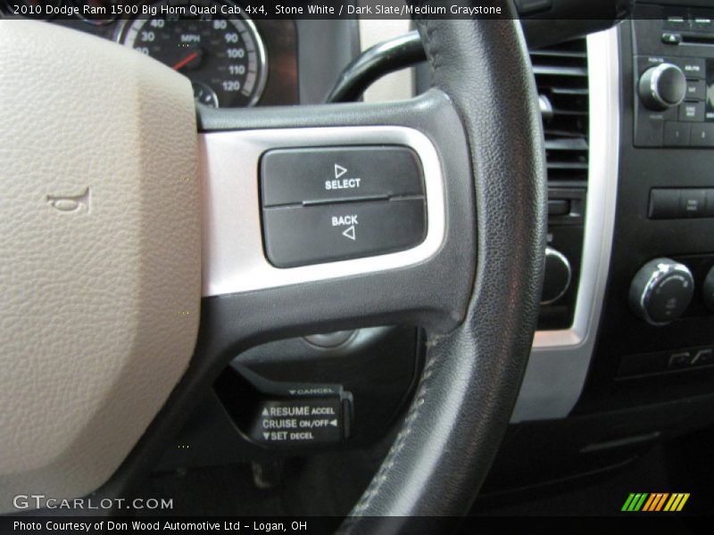 Stone White / Dark Slate/Medium Graystone 2010 Dodge Ram 1500 Big Horn Quad Cab 4x4
