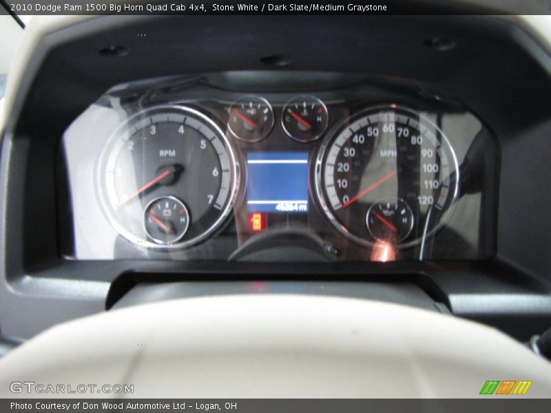 Stone White / Dark Slate/Medium Graystone 2010 Dodge Ram 1500 Big Horn Quad Cab 4x4