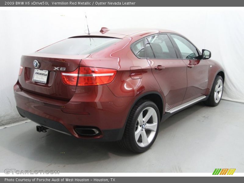 Vermilion Red Metallic / Oyster Nevada Leather 2009 BMW X6 xDrive50i