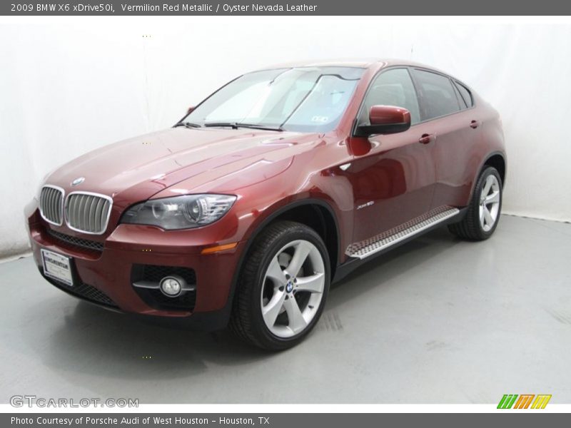Vermilion Red Metallic / Oyster Nevada Leather 2009 BMW X6 xDrive50i